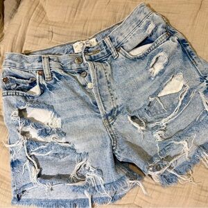 FREE PEOPLE - distressed shorts